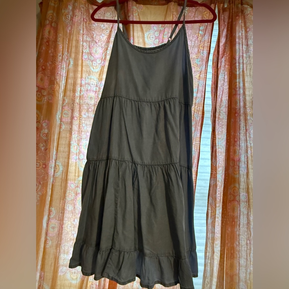 Mossimo Supply Co. Light Blue Mini Tiered Dress